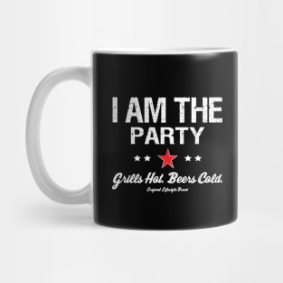 Grills Hot. Beers Cold. : I Am The Party Mug